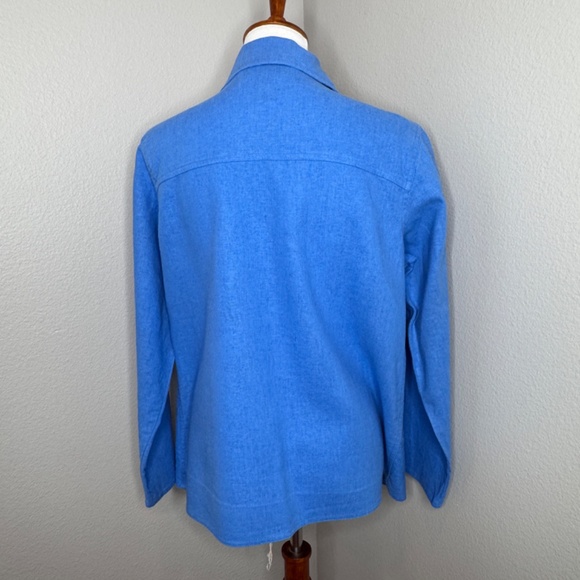 DIALOGUE Linen Blend Pant Suit Jacket Set Sz 8 Casual Open‎ Front Elastic Waist - Picture 5 of 11